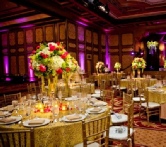 Chicago Wedding Uplighting - Gold